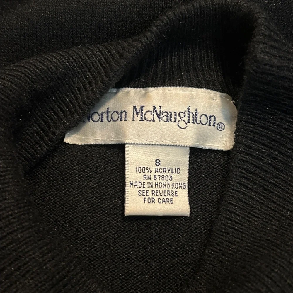 NORTON MCNAUGHTON short sleeve acrylic sweater